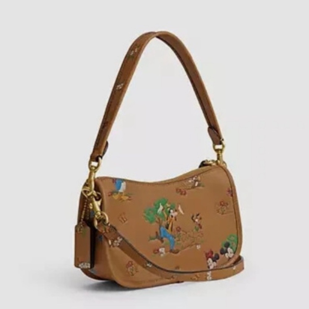 Coach Disney Springs Exclusive Swinger Bag (Honey Brown Mickey & Friends CAE67) - Picture 6 of 7